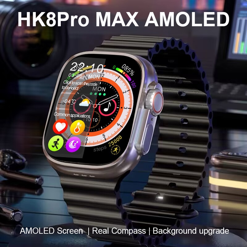 (  us) HK8  ƽ Ʈ Ʈ ġ  49mm AMOLED ũ ħ NFC Smartwatch  ƮϽ ð PK H12